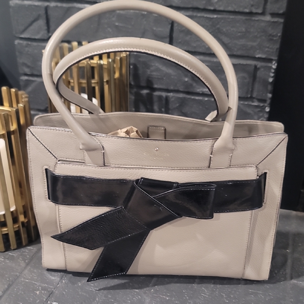 Kate Spade Grey and Black Tote Bag
